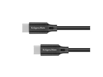 Kabel KRUGER & MATZ KM1260 Basic USB-C/USB-C 1m Black