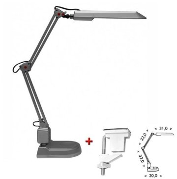 Ecolite LED stolní lampa L50164-LED 8W stříbrná