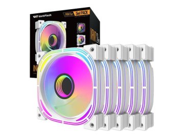 Sada PC ventilátorů DARKFLASH INF24 ARGB 5v1 White