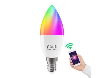 Smart LED žárovka E14 4,5W RGB NOUS P4 WiFi Tuya