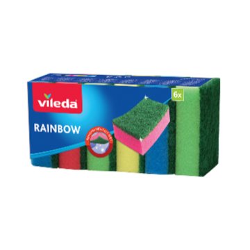 Houbička VILEDA Rainbow 173141 6ks