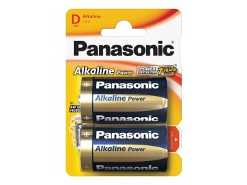 Baterie D (R20) alkalická PANASONIC Alkaline Power 2ks / blistr