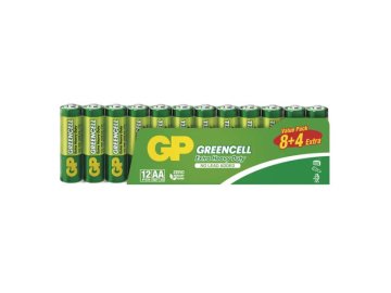 Baterie AA (R6) Zn-Cl GP Greencell 12ks