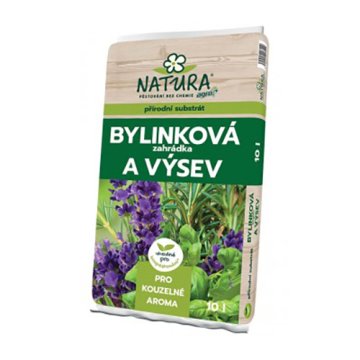 Zahradnický substrát NATURA Bylinky a zelené koření 10l