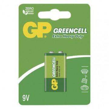 Baterie 6F22 (9V) Zn-Cl GP Greencell