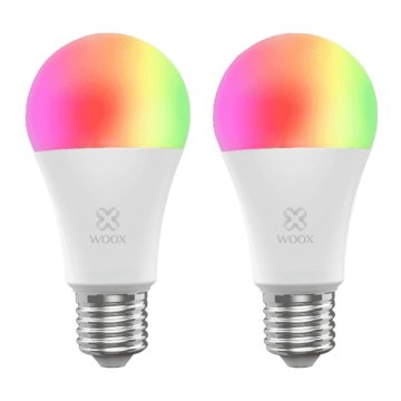 Smart LED žárovka E27 10W RGB CCT WOOX R9074/2pack WiFi Tuya sada 2ks