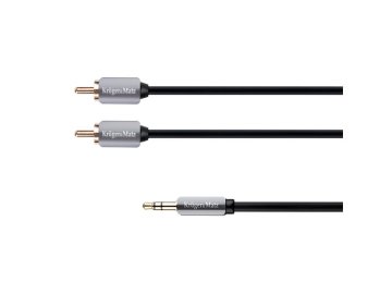 Kabel KRUGER & MATZ JACK 3.5 stereo/2xCINCH 1m KM0309